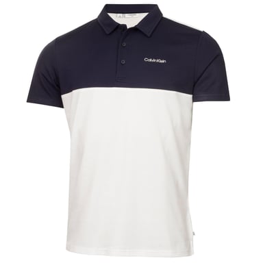 Calvin Klein - Poloshirt für Herren, Mit Kragen (Weiß/Marine)