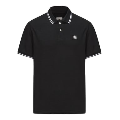 Pretty Green - "Barton" Poloshirt für Herren, kurzärmlig (Schwarz)
