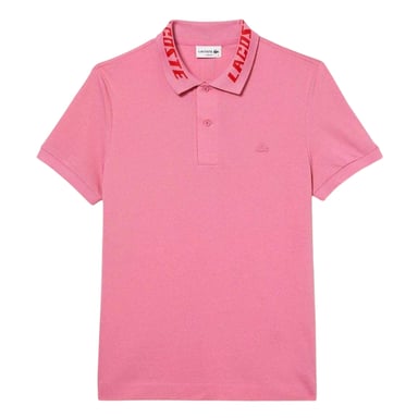 Lacoste - "Movement" Poloshirt für Herren, Kragen mit Logo (Pink)