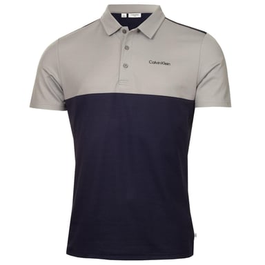 Calvin Klein - Poloshirt für Herren, Mit Kragen (Marine/Silber)