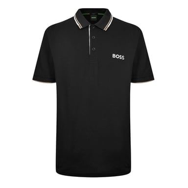 Boss - "Paddy Pro" Poloshirt für Herren, Baumwolle Piqué (Schwarz)