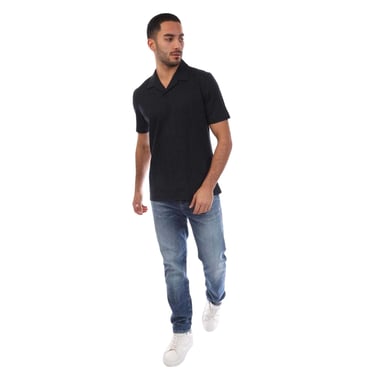 Boss - "H-Pye 18" Poloshirt für Herren, Mercerisierte Baumwolle, kurzärmlig (Blau)