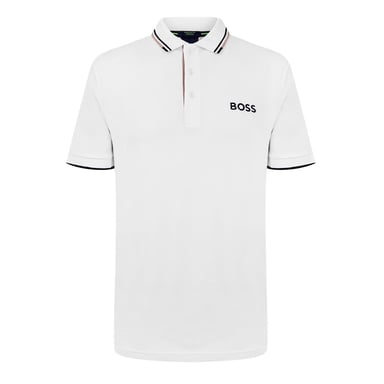 Boss - "Paddy Pro" Poloshirt für Herren, Baumwolle Piqué (Natur-Weiß)