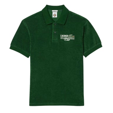 Lacoste - Poloshirt für Herren, bestickt, Frottee (Grün)