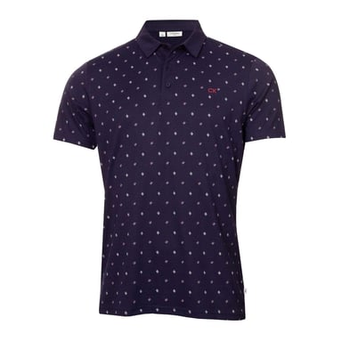 Calvin Klein - Poloshirt für Herren, Hochleistungsmaterial, Emblem (Abendblau)