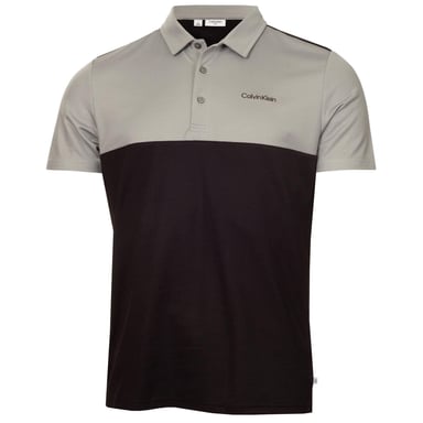 Calvin Klein - Poloshirt für Herren, Mit Kragen (Schwarz/Silber)