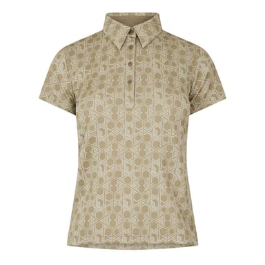 Puma - Poloshirt für Damen, Emblem, kurzärmlig (Beige)