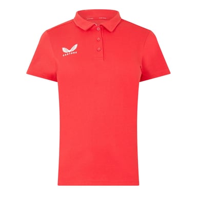 Castore - Poloshirt für Damen, Mit Kragen (Rot)