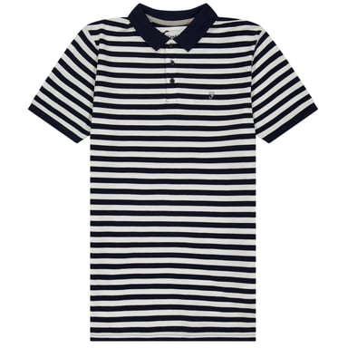 Farah - Poloshirt für Kinder, Garngefärbt (Schwarz)