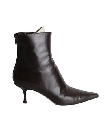 Jimmy Choo spitze Stiefeletten aus schwarzem Leder