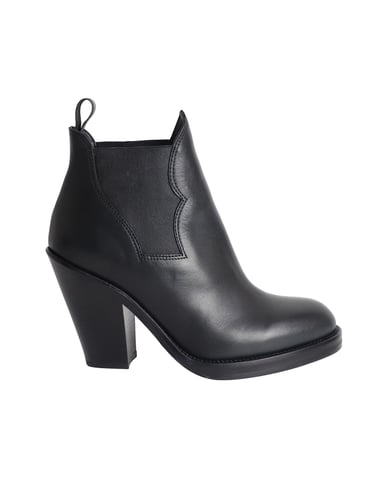 Acne Studios Star Stiefeletten aus schwarzem Leder