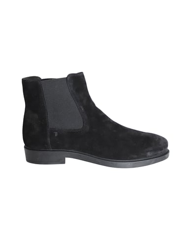 Tod's Pull On Ankle Boots in Black Suede