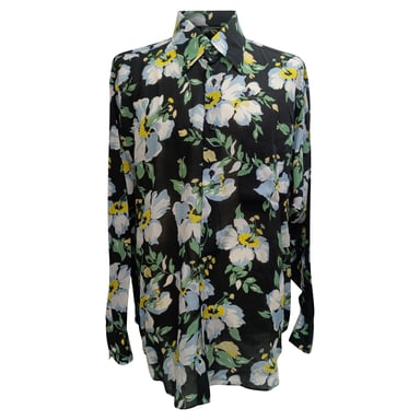 Tom Ford Button-Down-Hemd aus Lyocell mit Blumenmuster