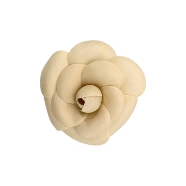 Chanel Vintage Stoffbrosche Kamelie