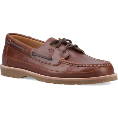 Sperry Mini Lug 3-Augen Leder Herren Braune Bootsschuhe