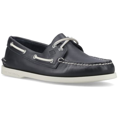 Sperry Authentische 2-Augen-Leder-Herrenmarine-Bootsschuhe