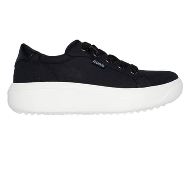 Skechers - "Popupsmax" Sneaker für Damen, Canvas, Plattform-Absatz (Schwarz)