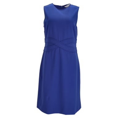 Diane von Furstenberg Evita Ponte Kleid aus blauer Viskose