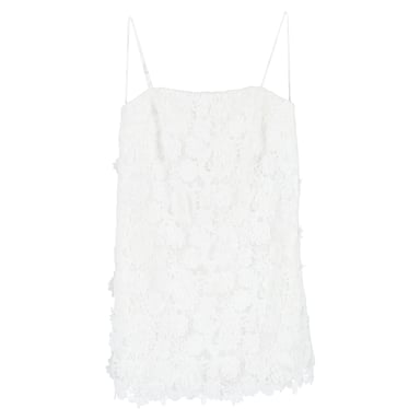 Zimmermann Raie Minikleid aus Guipure-Spitze in Weiß (Polyester)