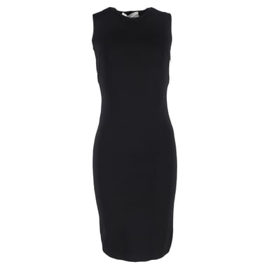 Givenchy Midi-Kleid mit Spitzendetail am Rücken aus schwarzer Viskose