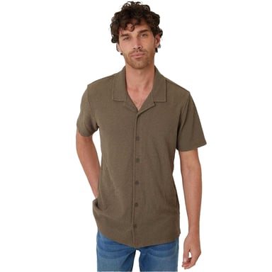 Threadbare - "Selkirk" Hemd für Herren, leger (Khakigrün)