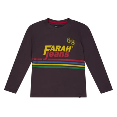 Farah - T-Shirt für Kinder, Langärmlig (Rot)