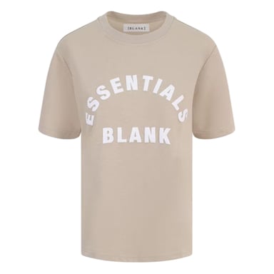 Blank Essentials - T-Shirt für Damen, Übergroßer Boyfriend (Sommer Sandgelb)
