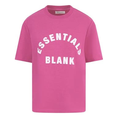 Blank Essentials - T-Shirt für Damen, Übergroßer Boyfriend (Pink)