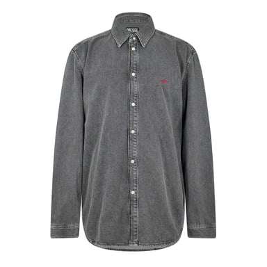 Diesel - "D-Simply" Hemd für Herren, Denim, Langärmlig (Grau)