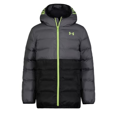 Under Armour - "Pronto" Steppjacke für Kinder, Polyester (Schwarz/Burgfelsen)