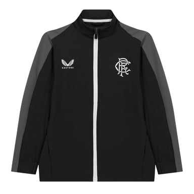 Castore - Trainingsjacke für Kinder, Stehkragen, leger (Schwarz)