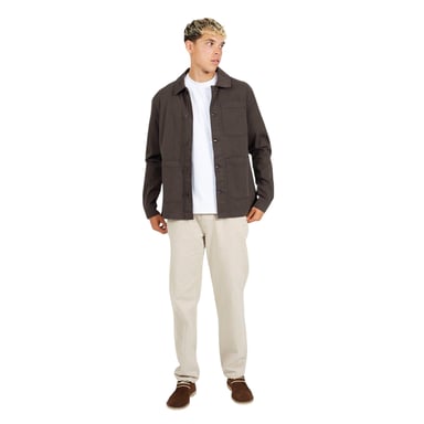 Brave Soul - Hemdjacke für Herren, Twill (Holzkohle)