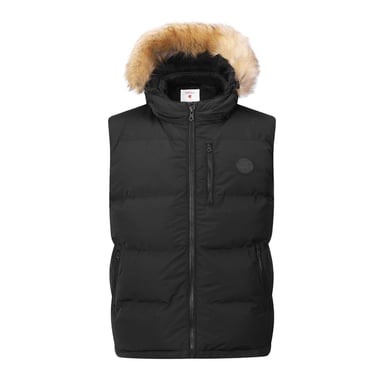 SoulCal - Weste für Herren, Sherpa-Futter (Schwarz)