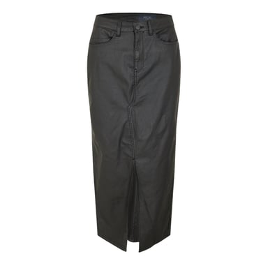 Noisy May - Langer Rock für Damen, Beschichtet, Regulär (Schwarz)