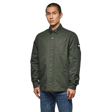 Weekend Offender - "Hynde Baker" Hemdjacke für Herren, Baumwolle (Grün)