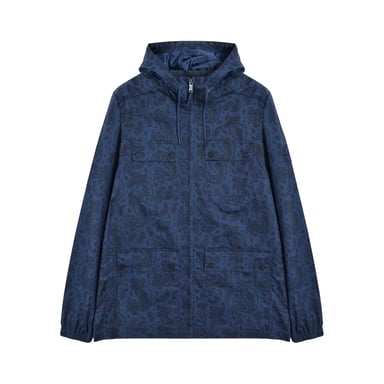 Lambretta - Kapuzenjacke für Herren (Blau bedruckt)