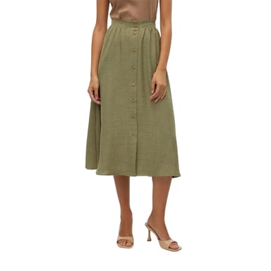 Vero Moda - "Laney" Midirock für Damen, A-Linie (Siegerkranz)