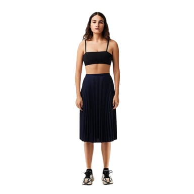 Lacoste - Midirock für Damen, Polyester (Dunkles Marineblau)