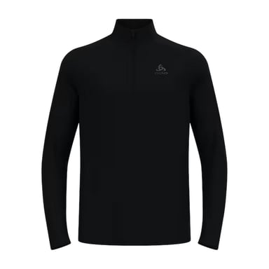 Odlo - "Essentials" Fleece-Oberteil für Herren, mit kurzem Reißverschluss (Schwarz)