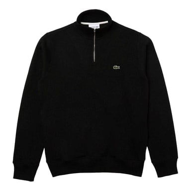 Lacoste - Sweatshirt für Herren, mit kurzem Reißverschluss, Baumwollmischung (Schwarz)