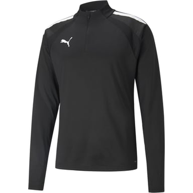 Puma - "TeamLIGA" Trainingsjacke für Herren, mit kurzem Reißverschluss (Schwarz)