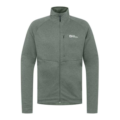 Jack Wolfskin - "Taiga" Fleecejacke für Herren, Durchgehender Reißverschluss (Schiefer Grün)