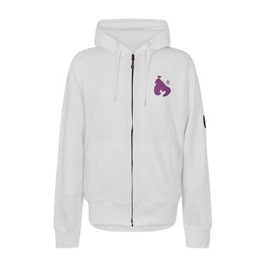 Money - Hoodie mit durchgehendem Reißverschluss für Herren (Weiß)