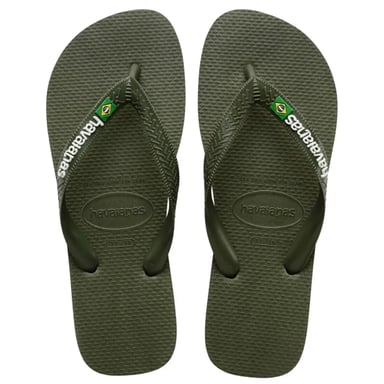Havaianas Brasil Logo Unisex Dunkelgrüne Flip-Flops