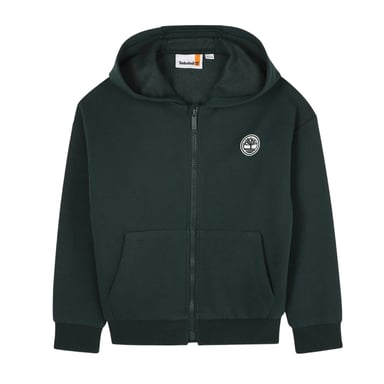 Timberland - Hoodie mit durchgehendem Reißverschluss für Jungen, Fleece, Für Außen (Dunkelgrün)