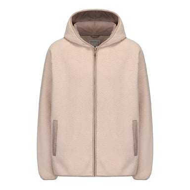 SoulCal - Fleecejacke für Damen, mit Kapuze, leger (Beige)