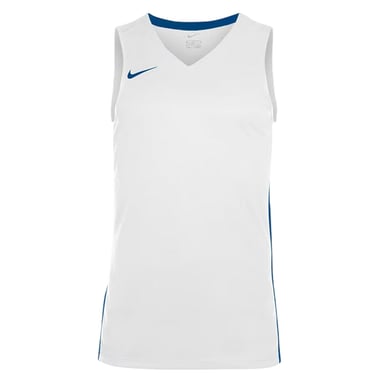 Nike - Basketball-Trikot für Kinder, V-Ausschnitt, Ärmellos (Weiß/Königsblau)