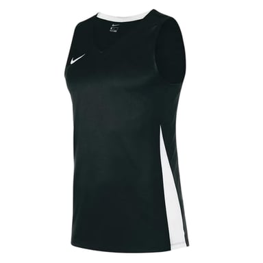 Nike - Basketball-Trikot für Kinder, V-Ausschnitt, Ärmellos (Schwarz/Weiß)