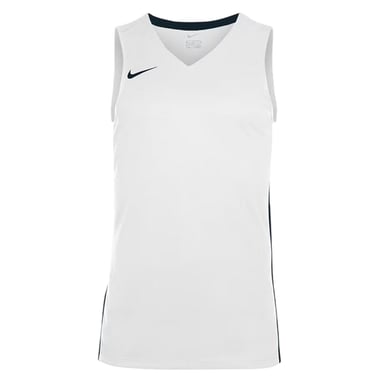 Nike - Basketball-Trikot für Kinder, V-Ausschnitt, Ärmellos (Weiß/Schwarz)