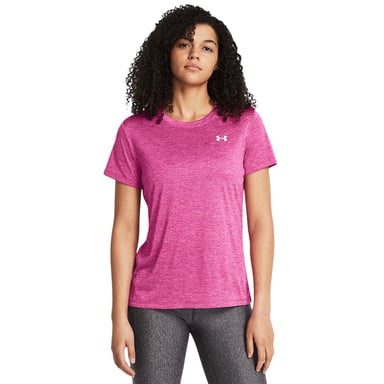 Under Armour - T-Shirt für Damen, kurzärmlig (Pink/Weiß)